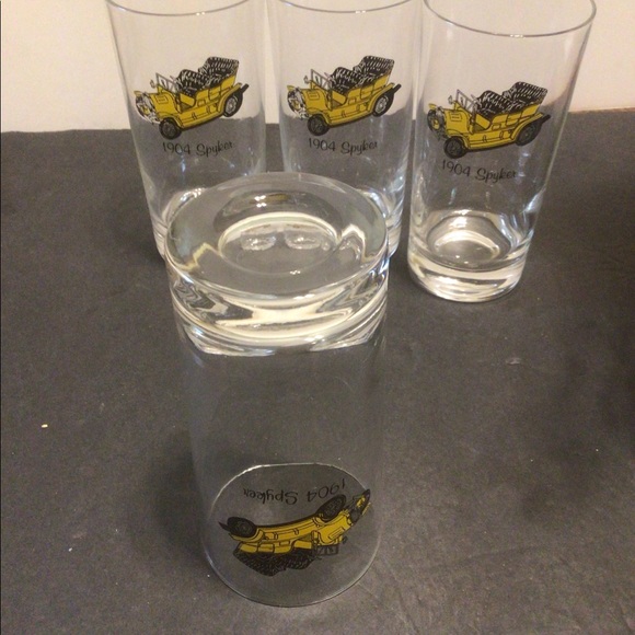 (4) Mid Century 5.5in 1904 Spyker Drinking glasses - Picture 4 of 4